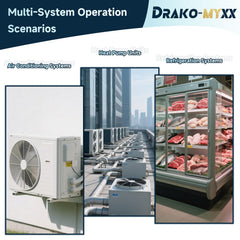 Drako-Myxx essential service hose adapter for professional HVAC technicians.
