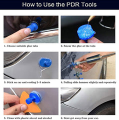 DRAMLOR auto body tools help save time on minor repairs.