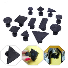 DRAMLOR dent tabs and screw tips show versatile tools for DIY dent repair.