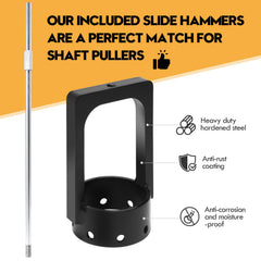 Draviple axle puller adapters set expands vehicle compatibility.