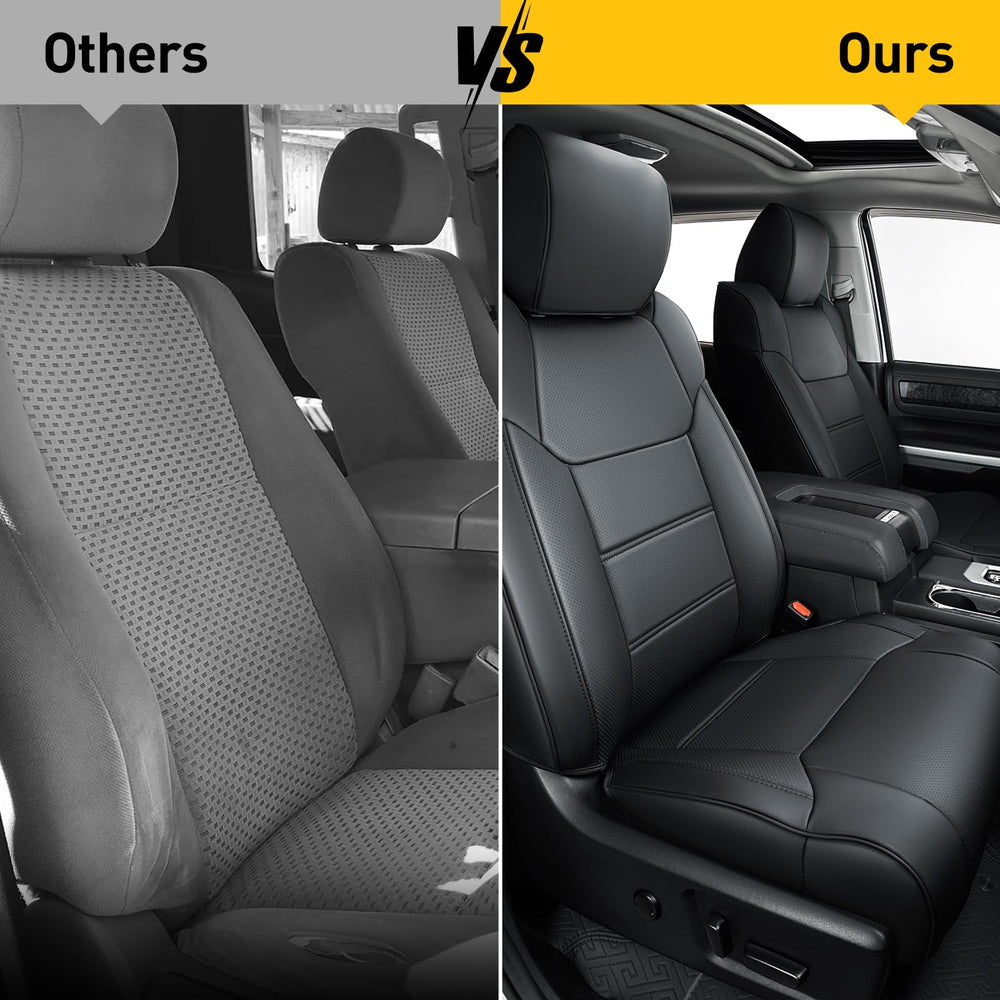 DrCarNow PU leather seat cover protects against tears in daily use.