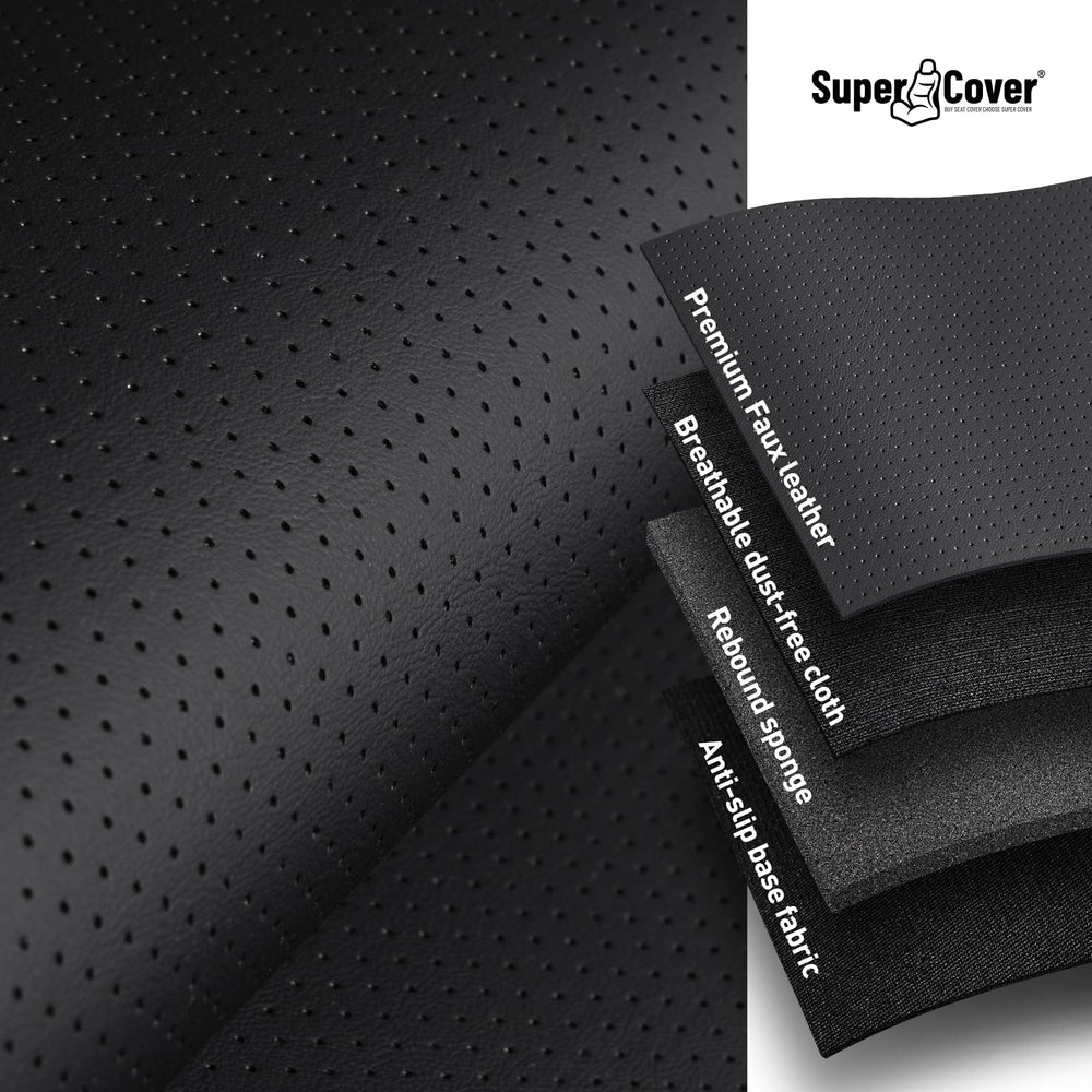 DrCarNow stain-resistant seat cover demonstrates pet and kid spill resilience.