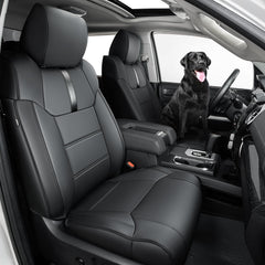 DrCarNow Super Cover for Toyota Tundra CrewMax front view provides full seat protection