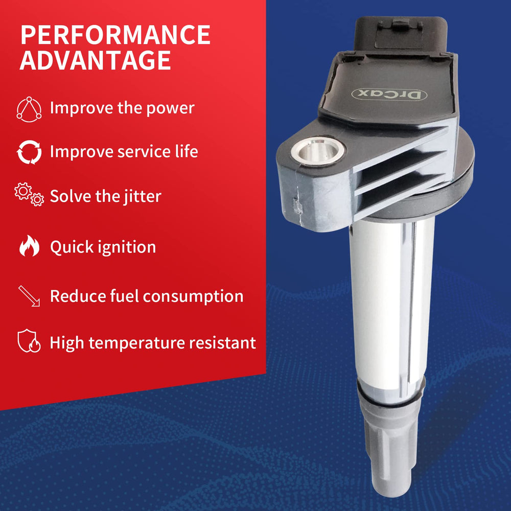 DrCax UF487 ignition coil top plug showing secure connection