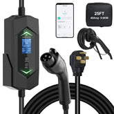 DREAMDASH 40A Level 2 charger with NEMA 14-50 plug enabling fast home charging.