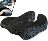 Dreamer Car car seat cushion with wedge design enhances visibility and driving comfort.