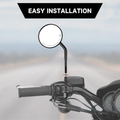 DREAMIZER clear mirrored surface helps riders see traffic clearly.