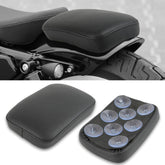 DREAMIZER black pillion seat pad on bike with suction cups for secure passenger support