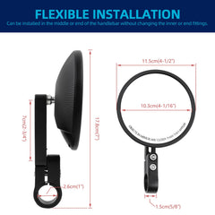 DREAMIZER heavy-duty bar-end mirrors stand up to daily riding and challenging conditions.