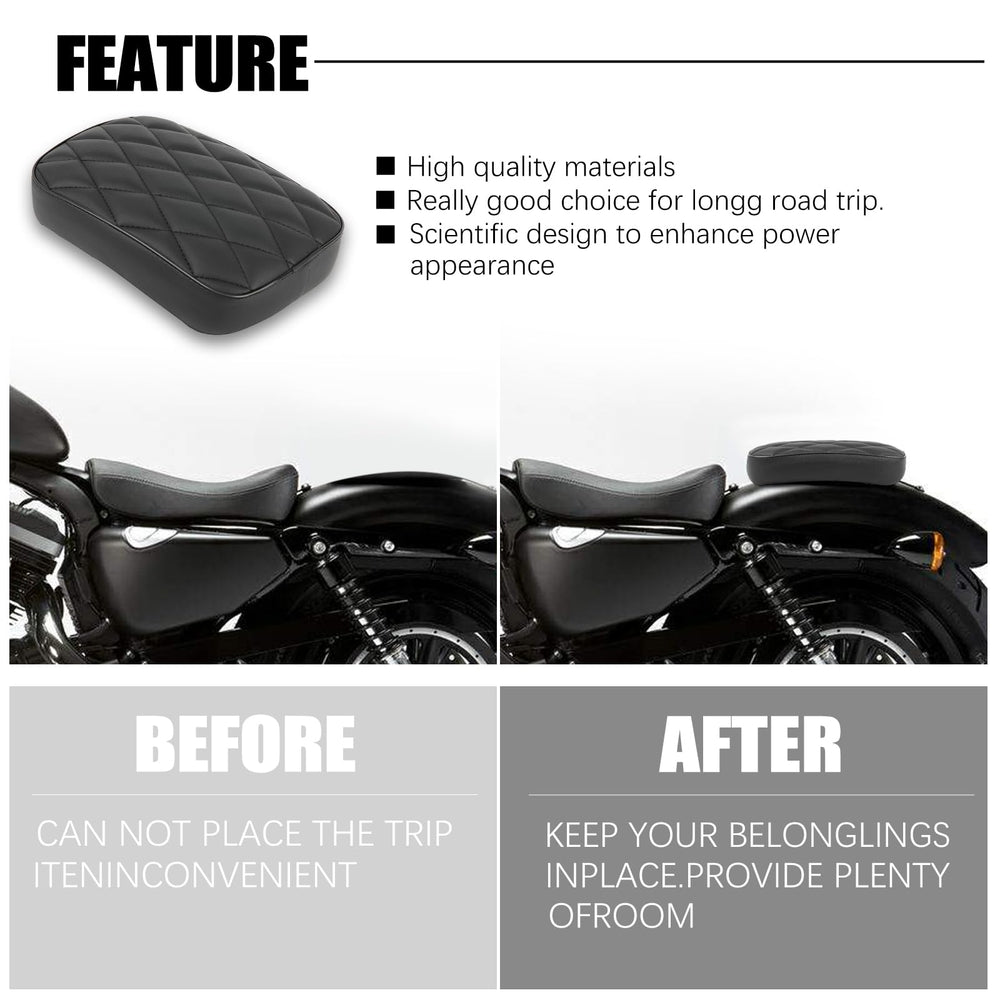 Soft foam and premium leather cushion for a comfortable ride.