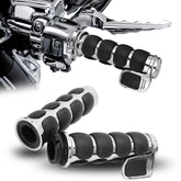 DREAMIZER universal grips full view showing chrome finish and overall design for long rides