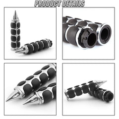 DREAMIZER universal 1 inch chrome spiked grip in packaging ready for installation