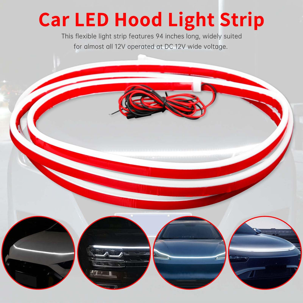 DREAMOTOR weatherproof hood light for rain and fog conditions.