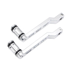 Dreamseek CNC billet aluminum pegs chrome highlights durability
