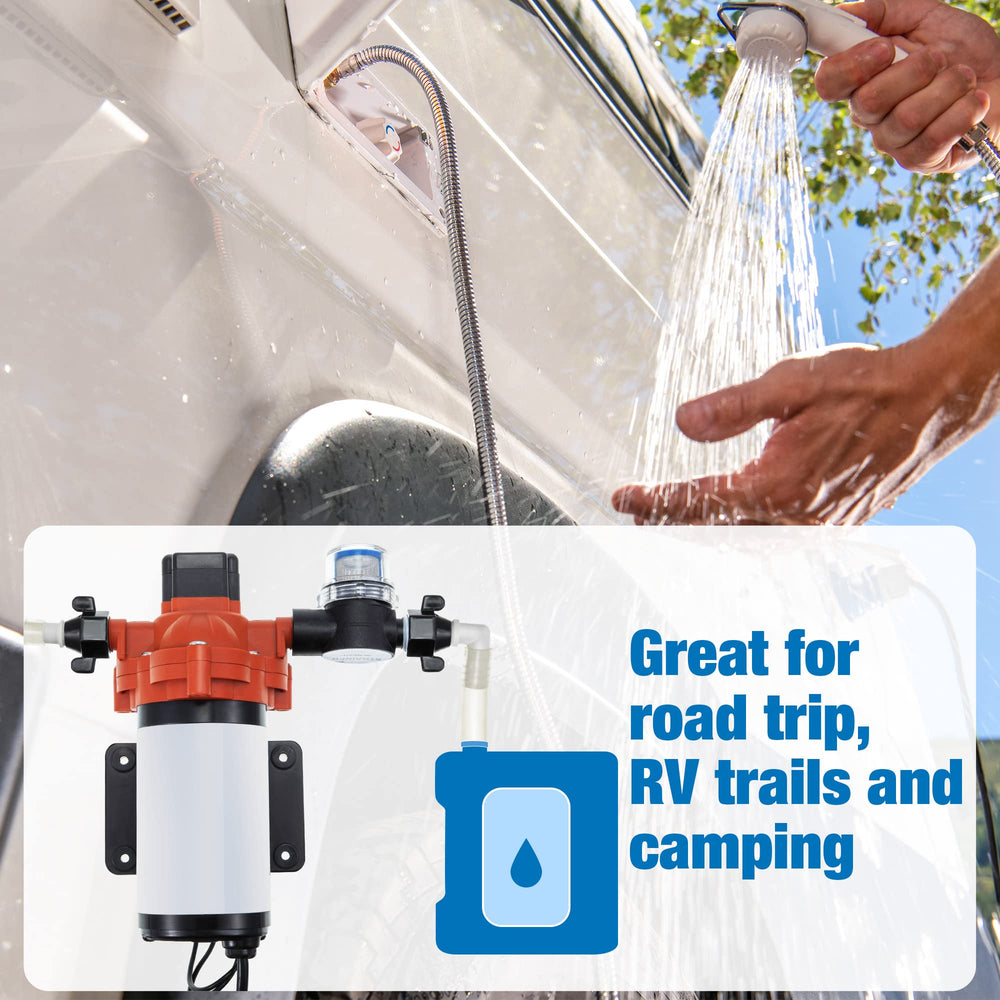Dreyoo pump connection assembly kit for RV plumbing setups.