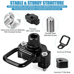 Drieaco aluminum D-ring anchors offer durable, rust-resistant tie downs.