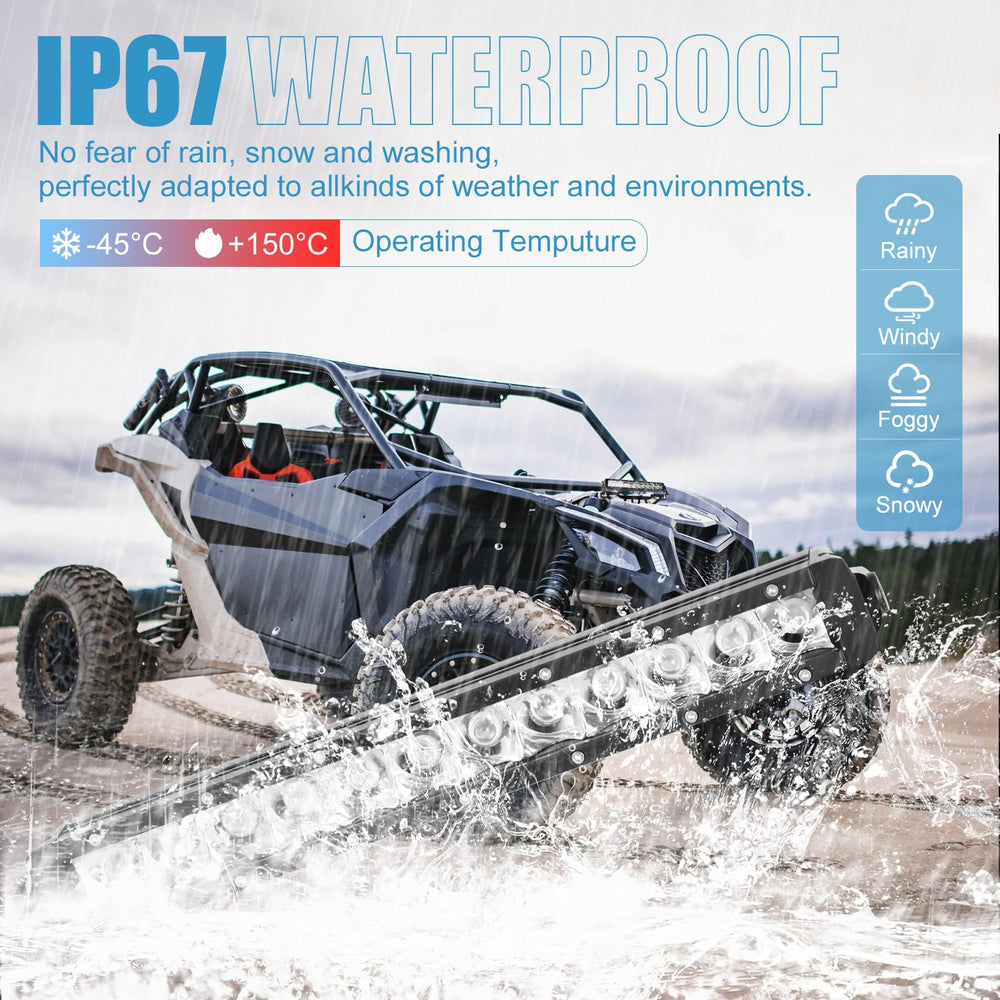 Drieaco light bar withstands rugged conditions with corrosion-resistant construction.