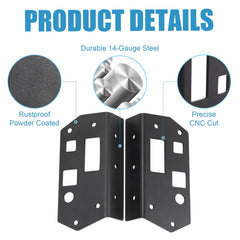 Drieaco OBS Ford door handle right reinforcement plate improves reliability.