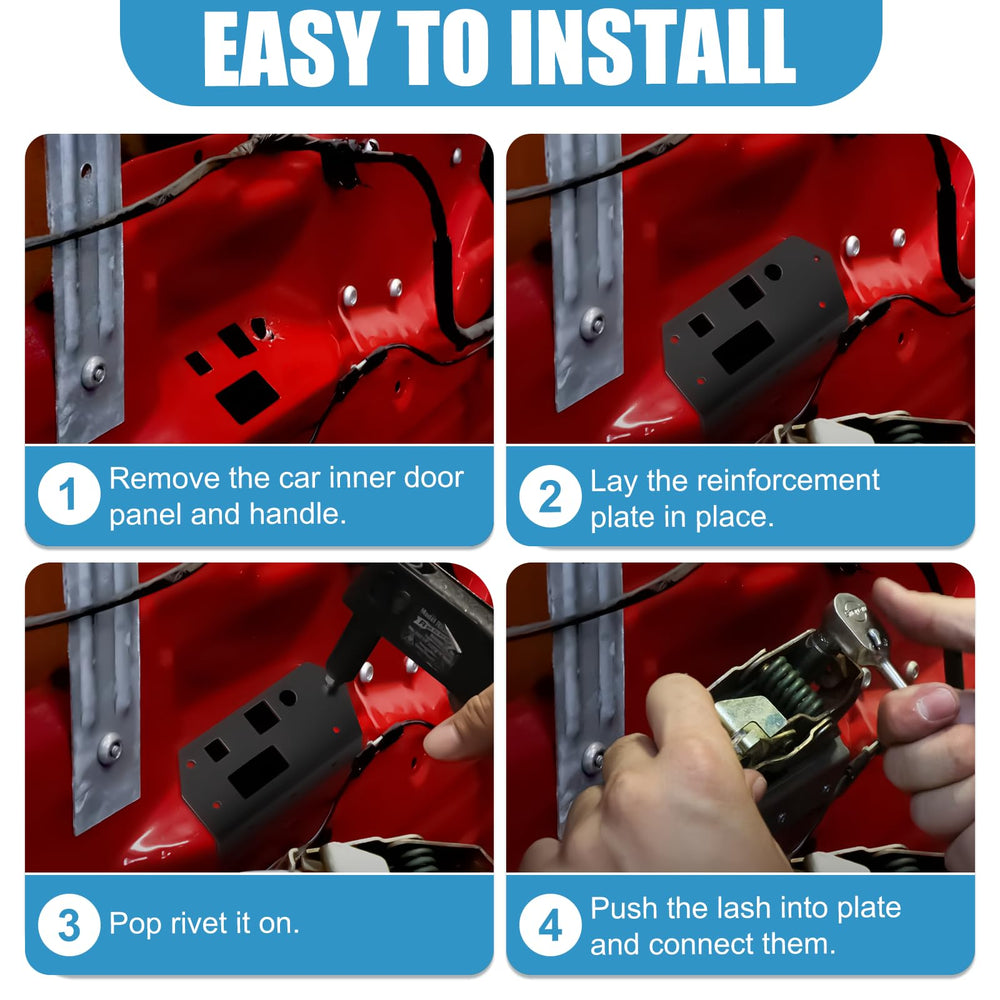 Drieaco rivet kit closeup emphasizes easy installation and secure mounting.