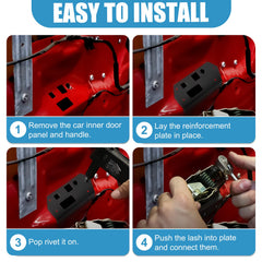 Drieaco rivet kit closeup emphasizes easy installation and secure mounting.