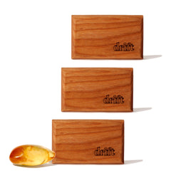 Drift car air freshener wood block amber scent refreshes your car interior.