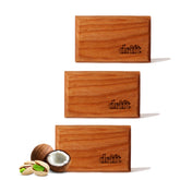 Drift wood car air freshener on visor clip with long-lasting scent.