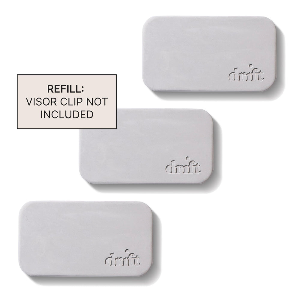 Drift metal clip for visor demonstrates secure attachment option.