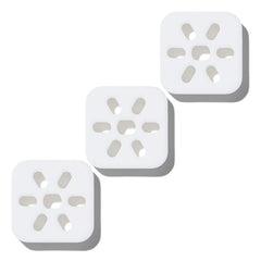 Drift metal vent clip close-up with three refills for long-lasting car fragrance.
