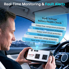 DrimMek compact portable inverter ready for car use