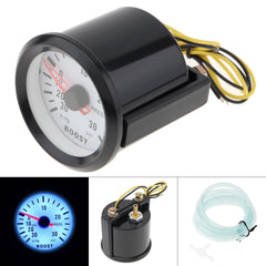 DriSentri Boost Gauge dial detail featuring clear white numerals for quick reading