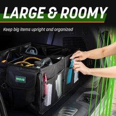Drive Car Trunk Organizer installed in backseat area.