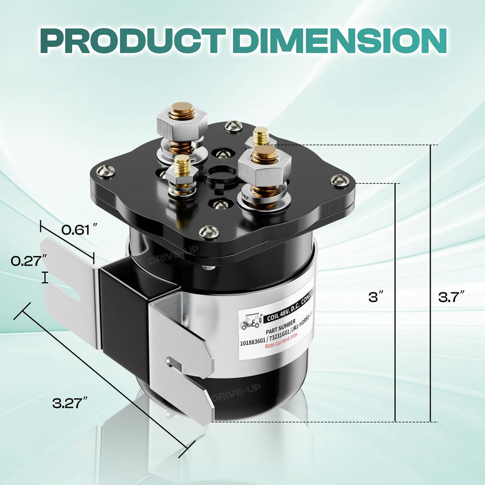 Drive Up Yamaha G19 48V solenoid JR1-H1950-00 fits Yamaha electric golf carts.