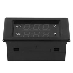 DROK volt amp meter calibration trimmer allows on-site adjustment.