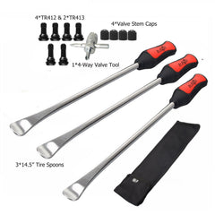 Dr.Roc tire spoon easy grip handle for comfortable tire work.