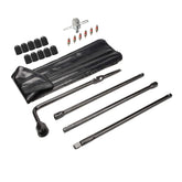 Dr.Roc spare tire tool kit in a compact case for organized roadside storage.