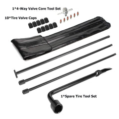 Dr.Roc lug wrench compatibility showing versatile roadside tire changes