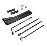 Dr.Roc spare tire tool kit with lug wrench for quick tire changes.