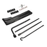 Dr.Roc spare tire kit lug wrench ready for quick Tacoma tire changes.
