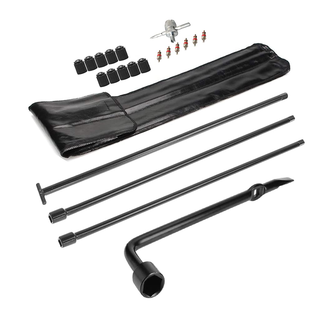 Dr.Roc spare tire tool kit packaging showing durable rustproof design for roadside use