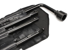 Dr.Roc small hook extension aids secure spare tire handling.