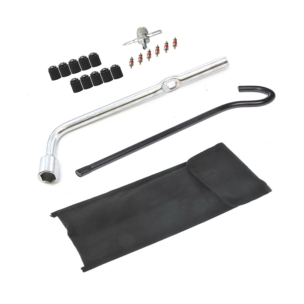 Dr.Roc Spare Tire Tool Kit with jack handle for easier roadside changes
