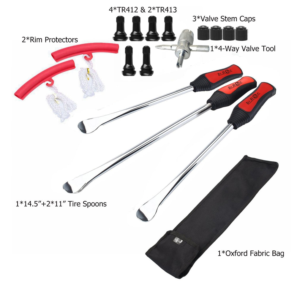 Dr.Roc 14.5-inch tire spoon for easy tire removal on dirt bikes