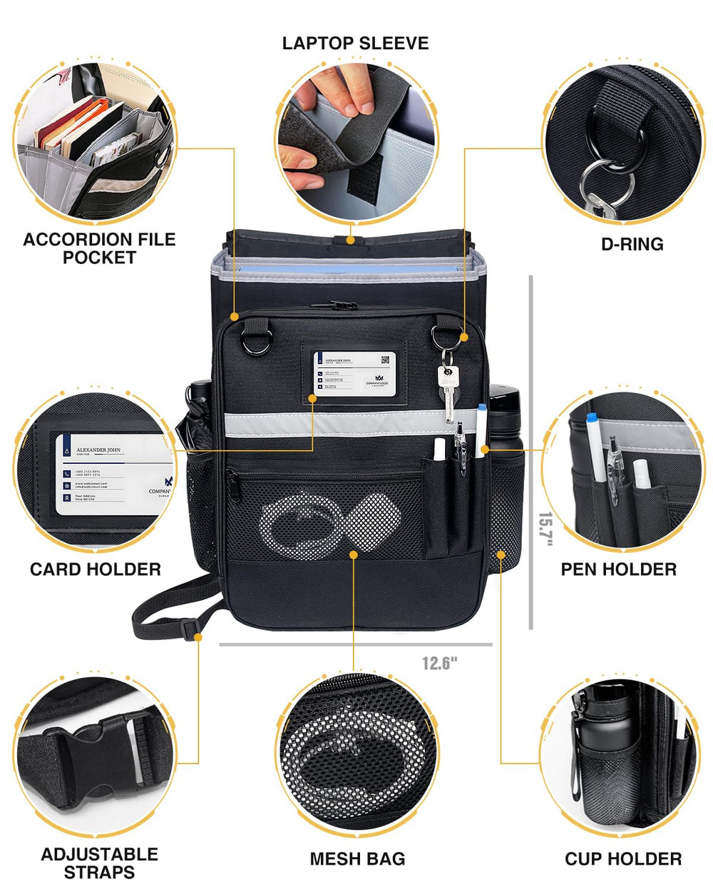 Drsvabze laptop sleeve up to 15.6 inches protects devices during commutes.