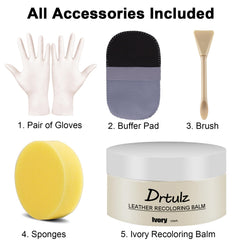 drtulz kit for car seats and sofas demonstrates DIY color repair potential