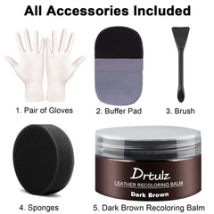 Drtulz leather renewal finish shoes and bags shows versatile upkeep on wear items.