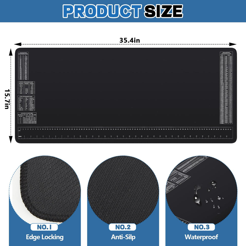 Drydiet neoprene mat rolled for easy storage on a workbench