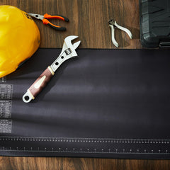 Two Drydiet neoprene mats provide versatile workspace protection