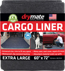 Drymate Cargo Liner Mat in-trunk view shows absorbent protection.