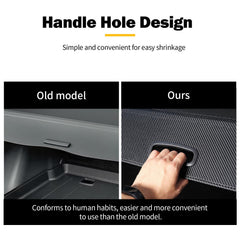Drytuns cargo cover aluminum-carbon fiber finish adds sporty trunk detail