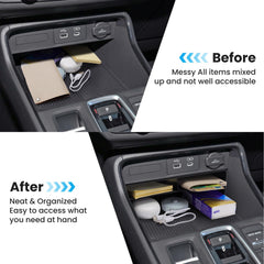 Drytuns CR-V center-console-divider four-sections neatly organizes small items